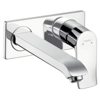 Смеситель для раковины Hansgrohe Metris 31086000 встраиваемый, без донного клапана, хром
