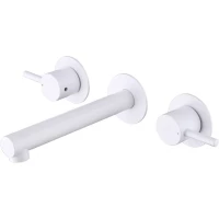 Смеситель для раковины Abber Emotion AF88121W встраиваемый, белый матовый