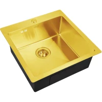 Кухонная мойка Zorg SZR-51 BRONZE 51x51 см, бронза