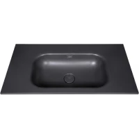 Раковина Armadi Art Vallessi 838-080-A без отв 80x46 см, накладная, антрацит матовый