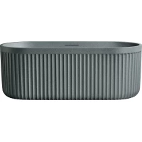 Ванна из литьевого мрамора AltroBagno Gianni AltroBagnoGianni090212GraniteGray 170x75 см, отдельностоящая, серый гранит