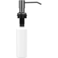 Дозатор для жидкого мыла AQUAme Cucina AQM9991GM встраиваемый, для кухни, оружейная сталь