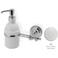 Дозатор для жидкого мыла Stil Haus Giunone G30(03) настенный, хром/белый матовый