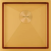 Кухонная мойка Paulmark Next PM214444-BG 44x44 см, золотой матовый 