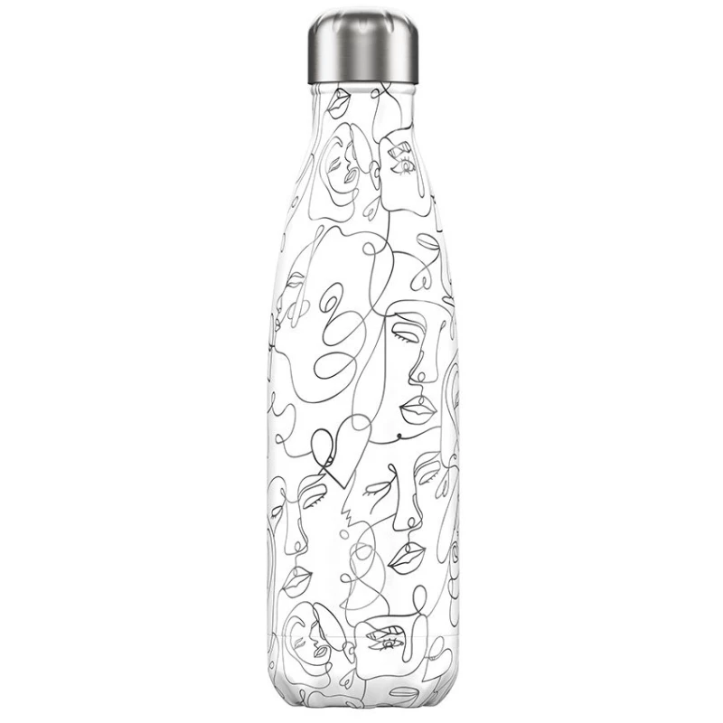 Термос 0,5 л Chilly's Bottles Line Drawing Faces B500LDFCE