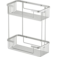 Полка для ванной Timo Saona 13083/13 30 см, двойная, никель матовый