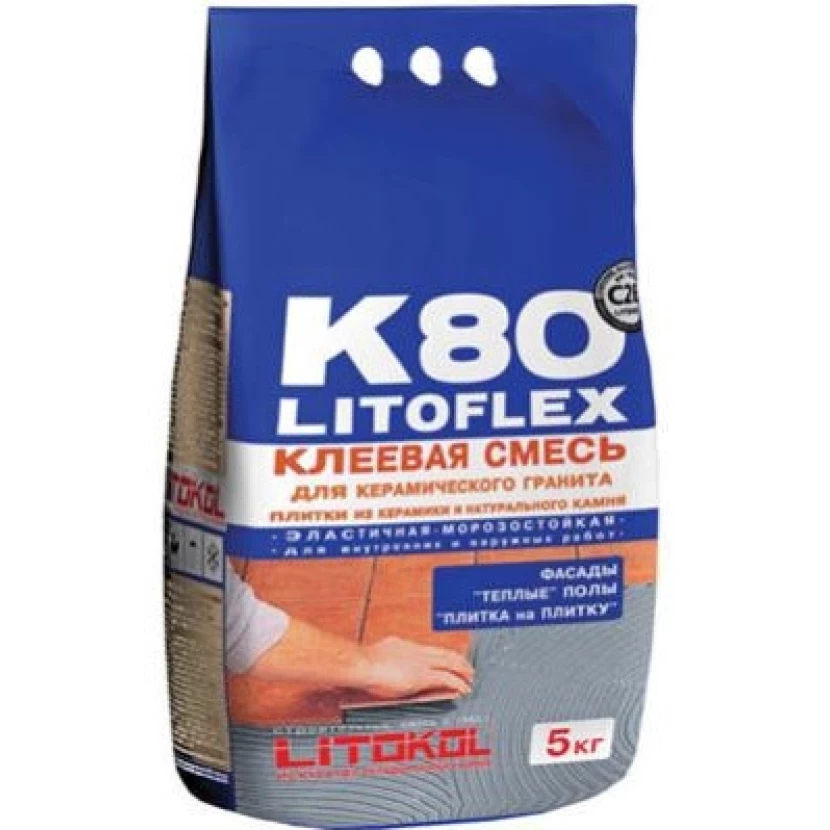 Клей Litokol клеевая смесь для LITOFLEX K80 5 кг.