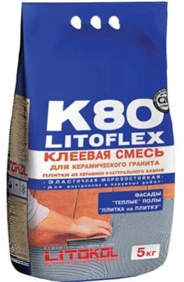 Клей Litokol клеевая смесь для плитки LITOFLEX K80 5 кг.