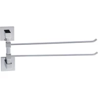 Полотенцедержатель Savol S-06502A 35 см, поворотный, двойной, хром