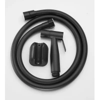 Гигиенический душ Splenka S460.50 с держателем, шлангом, черный матовый