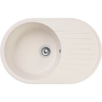 Кухонная мойка GranFest Quarz 18 73,7x47,8 см, белый