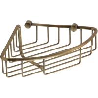 Полка угловая 22x22 см Veragio Baskets Bronzo VR.GFT-9055.BR