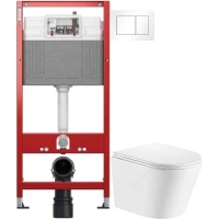 Комплект подвесной унитаз Olive’S Torres TR30116DP + система инсталляции Tece 9400413