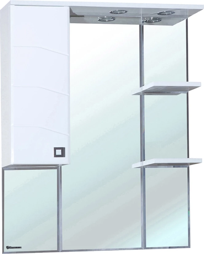 Зеркальный шкаф 72,5x100,1 см белый глянец L Bellezza Джулия 4611212002018