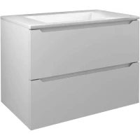 Тумба с раковиной Uperwood Tanos 2900000092 70 см, подвесная, белый матовый