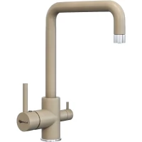 Смеситель для кухни Uperwood UPD-004-04 с подключением к фильтру, хром/лен