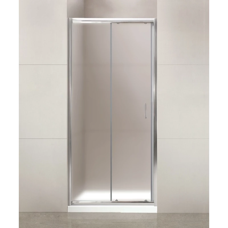 Душевая дверь 110 см BelBagno Uno UNO-195-BF-1-110-P-Cr текстурное стекло