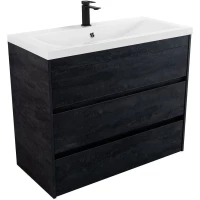 Тумба под раковину Art&Max Family-M FAMILY-M-1000-3C-PIA-HC 99,6 см, напольная, угольный камень