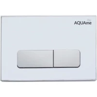 Кнопка смыва AQUAme AQM4104W хром/белый матовый/хром