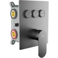 Смеситель для ванны Raglo R50.273.09 встраиваемый, графит матовый