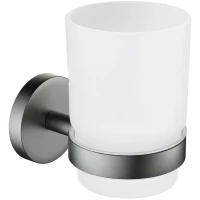 Стакан для зубных щеток Timo Saona 13031/18 настенный, вороненая сталь