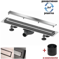 Душевой трап (лоток) Tece TECElinus 15103089 74 см, с решеткой, 2 в 1 под плитку, хром