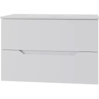 Тумба с раковиной Orange Line Li-80Tuw+Ra 81,5 см, подвесная, белый матовый