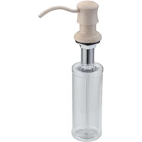 Дозатор для жидкого мыла Zorg ZR-21 КВАРЦ 350 мл, встраиваемый, для кухни, кварц