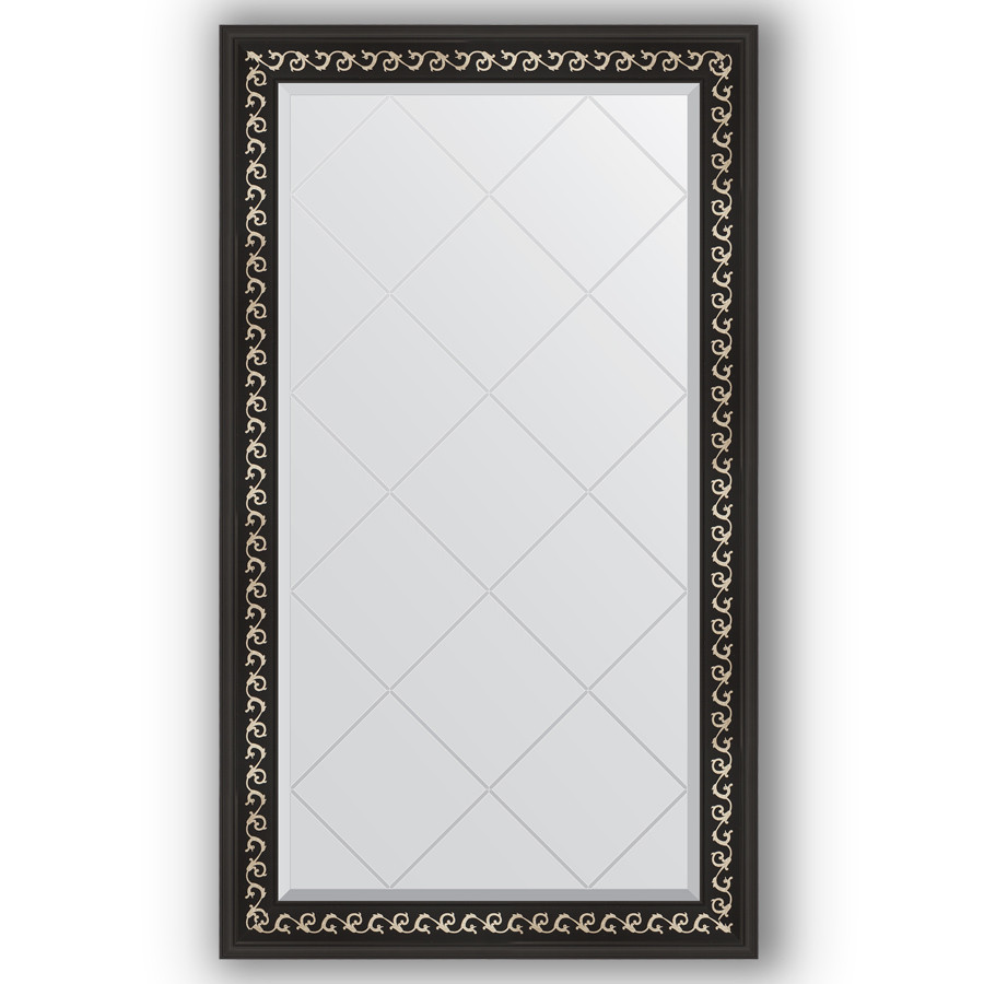 Зеркало 75х129 см черный ардеко Evoform Exclusive-G BY 4225