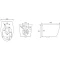 Унитаз подвесной Art&Max Imola AM217CHR/SC безободковый, с сиденьем микролифт, белый - 9