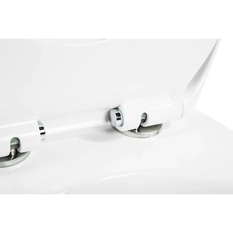 Унитаз подвесной Art&Max Imola AM217CHR/SC безободковый, с сиденьем микролифт, белый