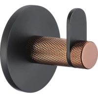 Крючок Savol S-002153HD для ванны, черный матовый/розовое золото