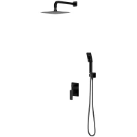 Душевой комплект 200 мм Omnires Parma SYSPM10BL