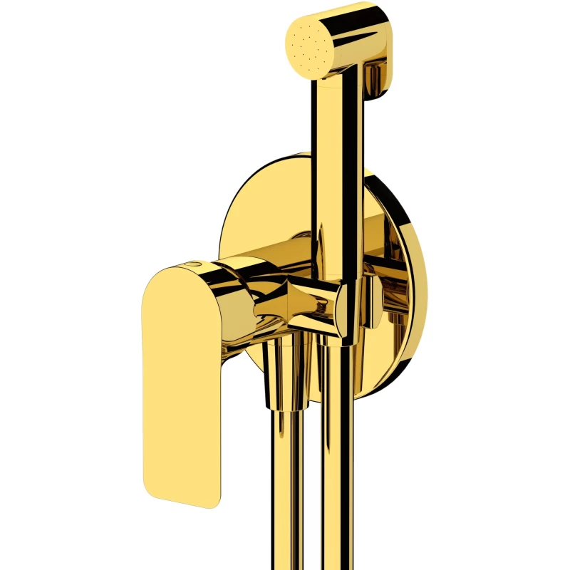 Гигиенический душ Remer Infinity I65WDO со смесителем, золотой