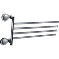 Полотенцедержатель D-Lin D255300 37,3 см, поворотный, четверной, хром 