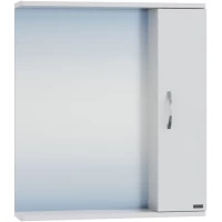 Зеркальный шкаф 60x73 см белый глянец Санта Прима 101112