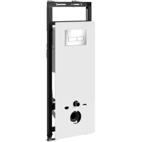 Инсталляция для унитаза WasserKRAFT Salm 27 27TLT.010.ME.WH.BN03 с кнопкой смыва, никель