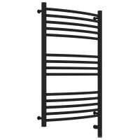 Полотенцесушитель электрический 800x500 черный матовый МЭМ правый, перемычка выгнутая Сунержа Богема 3.0 31-5803-8050