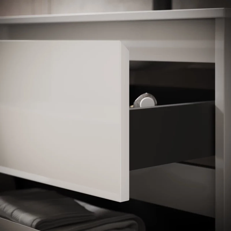Комплект мебели белый глянец 81 см Sancos Libra LB80W + CN7005 + Z800
