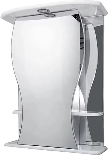 

Зеркальный шкаф Misty Карина Э-Крн02060-01СвП 60x72 см R, с подсветкой, выключателем, белый глянец