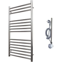 Полотенцесушитель электрический Point Аврора Премиум П15 PN10150SE 1000x532, ТЭН левый/правый, хром