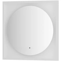 Зеркало 60x60 см белый матовый Defesto Eclipse DF 2226R