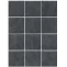 Керамогранит 1301H Дегре чёрный (полотно 29,8x39,8 из 12 частей 9,8x9,8)