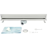 Душевой трап (лоток) ALMAes Desi DS100CH 100 см, с решеткой, щелевой, хром