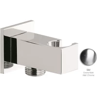 Подключение для душевого шланга с держателем Emmevi C06934/CRS матовый хром