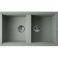 Кухонная мойка Omoikiri Natceramic Kitagawa 86-2-WG wind green 4993731 86x51 см, зеленый