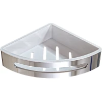 Полка для ванной Knotlor Линия CS105C 20,5x20,5 см, угловая, хром