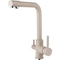 Смеситель для кухни Viko V-5014 с подключением к фильтру, песочный