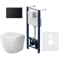 Комплект подвесной унитаз Am.Pm Like + система инсталляции Am.Pm Pro L IS49038.801900
