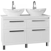 Тумба белый глянец 120 см Санта Нептун 230010